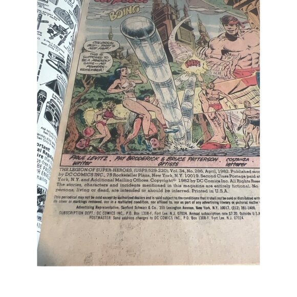 Vintage 80s 1982 The Legion Of Super-Heroes Comic No. 286 DC Comics Collectible - Picture 4 of 5
